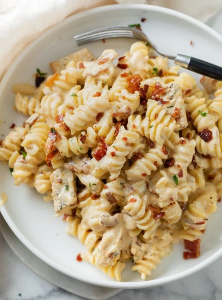 chicken bacon ranch pasta