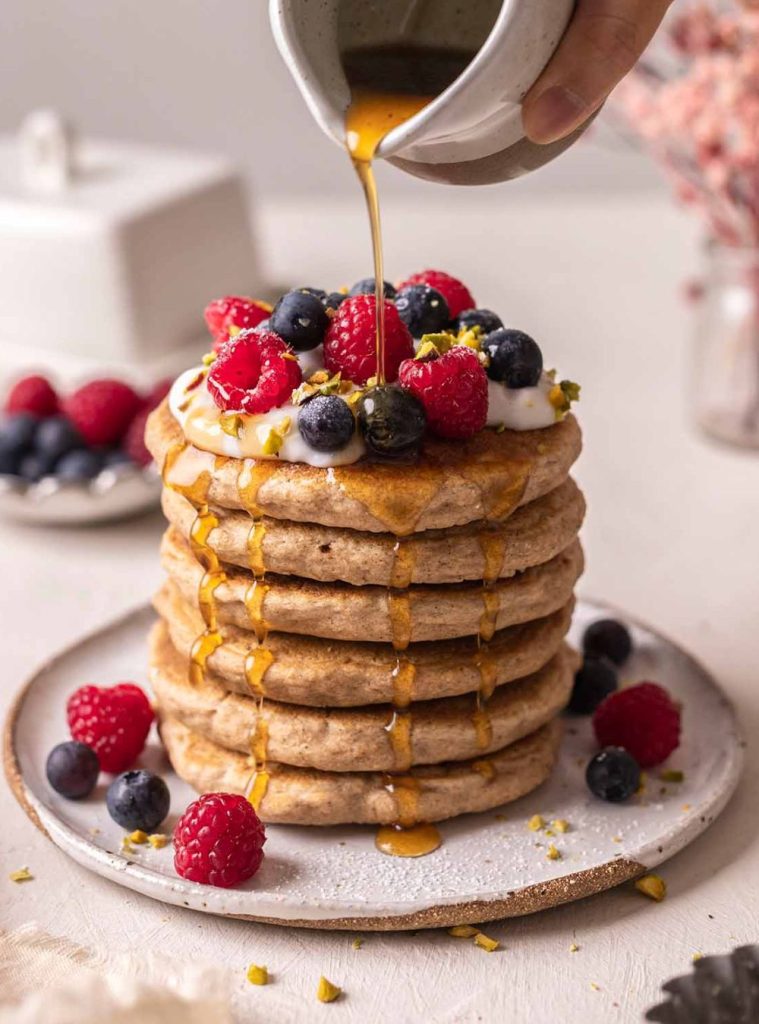 Vegan Whole Wheat Pancakes