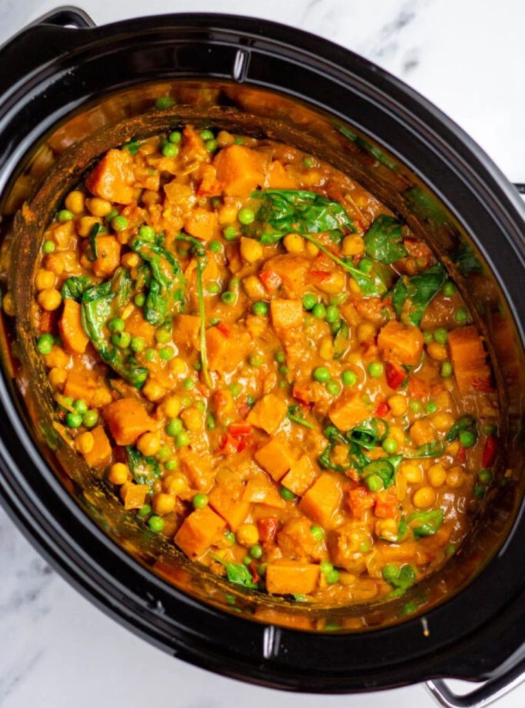 slow cooker vegetable curry