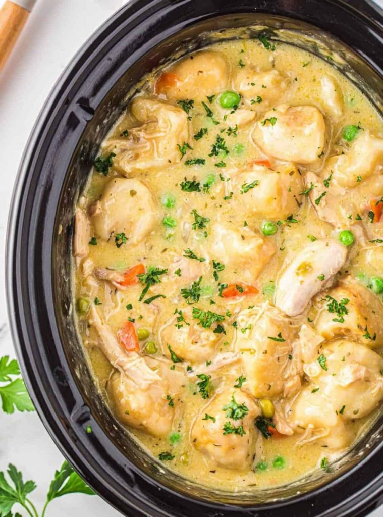 crockpot chicken and dumplings
