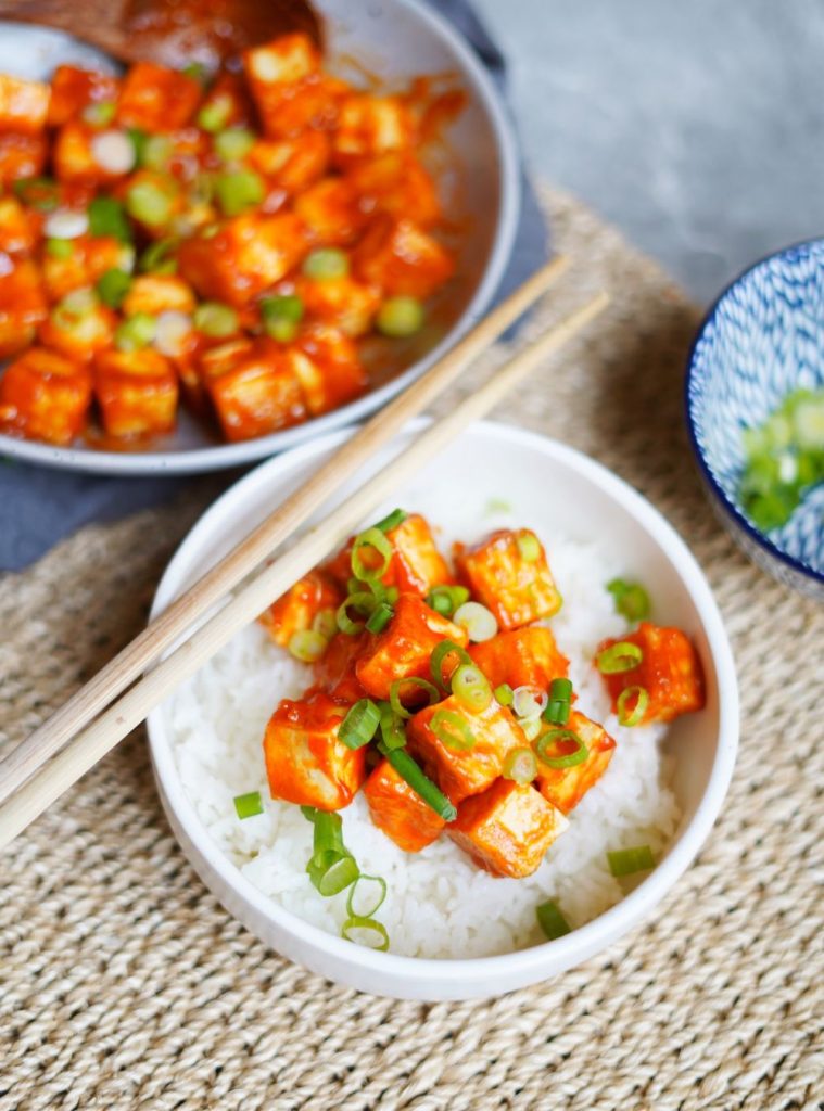 Vegan Crispy Gochujang Tofu